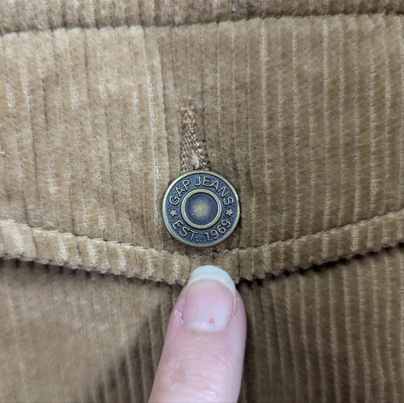 Vintage GAP Men's Icon Y2K Tan Corduroy Jacket with Sherpa Lining L Oversized